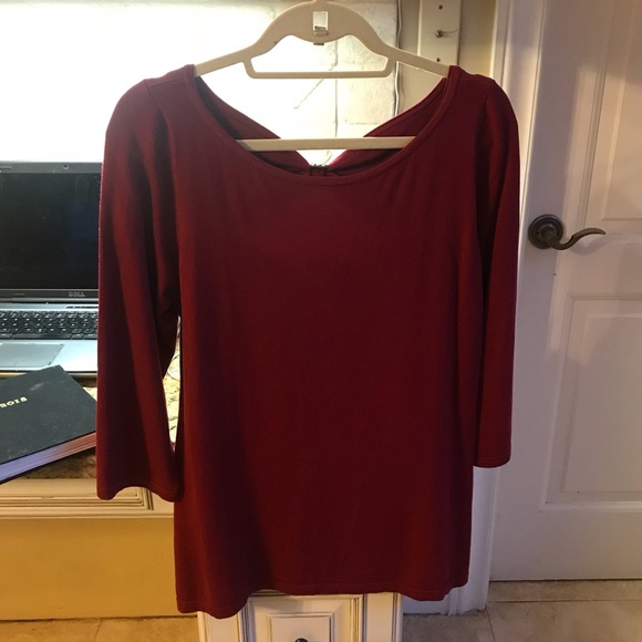 White House Black Market Sweaters - Red WHBM sweater NEW with cut out back